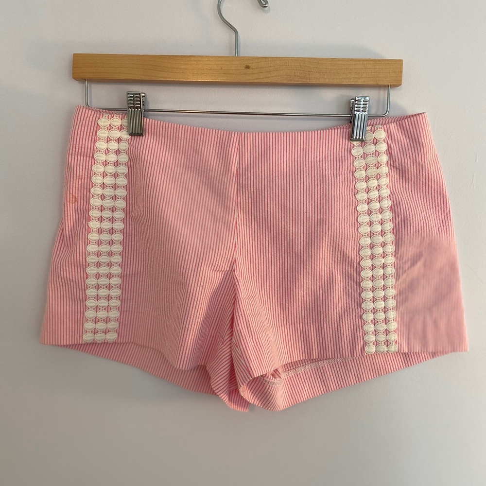 Lilly Pulitzer Pink Liza Seersucker Shorts